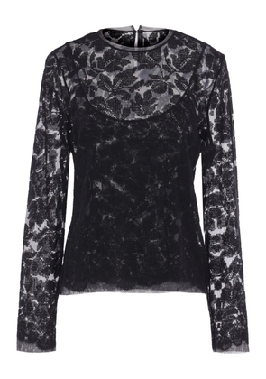 Ermanno Scervino lace long-sleeve top - Black
