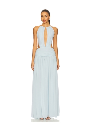 NBD The Aquamarine Gown in Baby Blue. Size L. Also in M, S, XL, XS, XXS.