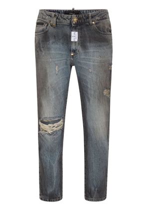 Philipp Plein Detroit mid-rise straight-leg jeans - Grey