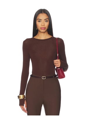 Nakedvice The Dove Top in Brown. Size L. Also in XS, S, M, XL.