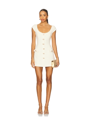 MAJORELLE Audrey Mini Dress in Lemon. Size L. Also in XS, S, M, XL.