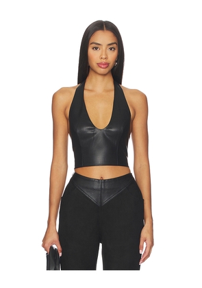 Nakedvice Apollo Top in Black. Size L. Also in M, S, XL, XS.