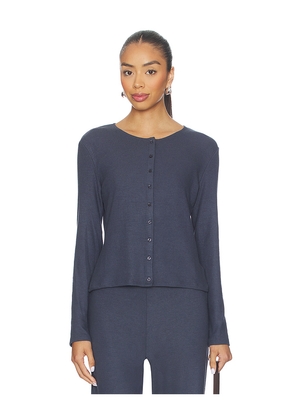 LESET Lauren Classic Cardigan in Navy. Size M. Also in S, XS.
