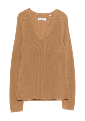 Marc O'Polo V-neck knitted sweater - Brown