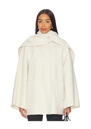 LAMARQUE Anca Coat in White. Size M. Also in S.