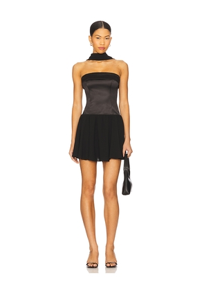 MAJORELLE Tamera Mini Dress in Black. Size L. Also in M, S, XL, XS, XXS.