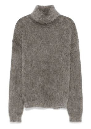 Saint Laurent brushed sweater - Grey