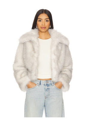 LoveShackFancy Orlen Jacket in Grey. Size L. Also in XL.