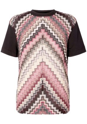 Missoni chevron-woven T-shirt - Black