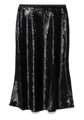 Polo Ralph Lauren lamé midi skirt - Black