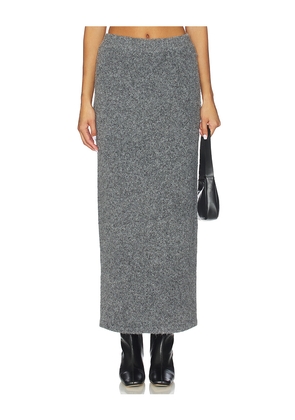 Line & Dot Sonora Sweater Skirt in Charcoal. Size L. Also in S, XS, M.
