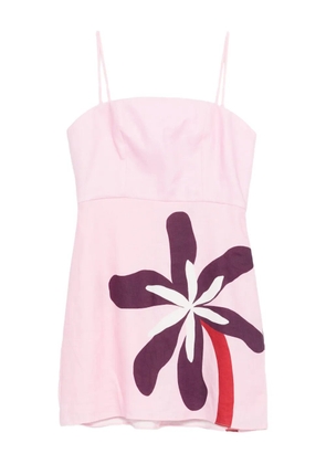 Cala de la Cruz Roma floral mini dress - Pink