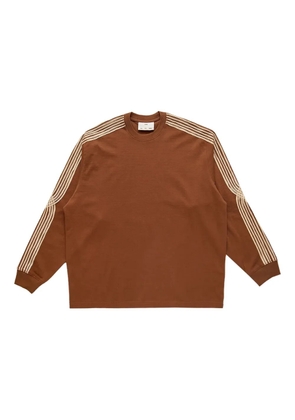 Song For The Mute appliqué crew-neck long-sleeved sweatshirt - Brown