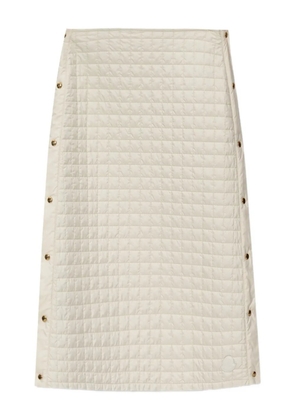 Moncler quilted button-fastening midi skirt - Neutrals