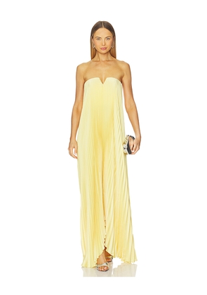 L'IDEE Black Tie Gown - Butter in Yellow. Size 10/M. Also in 6/XS, 8/S.