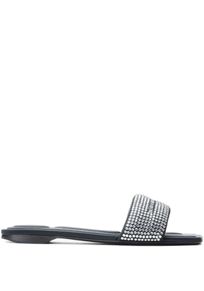 Alexander Wang rhinestone-embellished sandals - Black