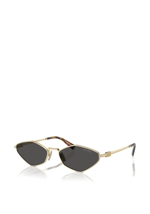 Miu Miu Eyewear geometric-frame sunglasses - Gold