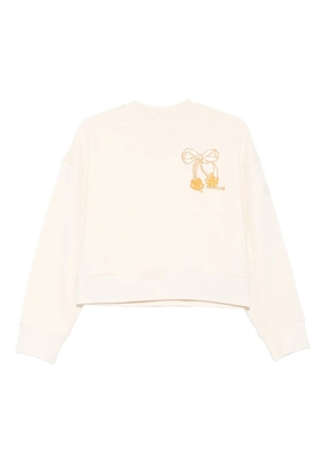 Moncler bow-cherry sweatshirt - Neutrals