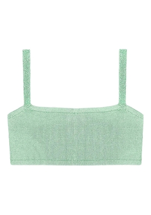 Calle Del Mar knitted bandeau top - Green