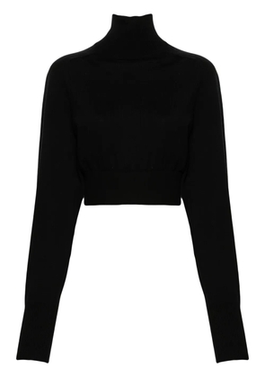 Sportmax roll-neck wool jumper - Black