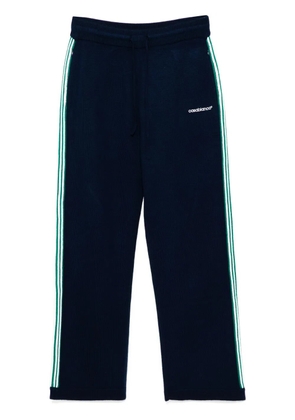 Casablanca embroidered logo pants - Blue