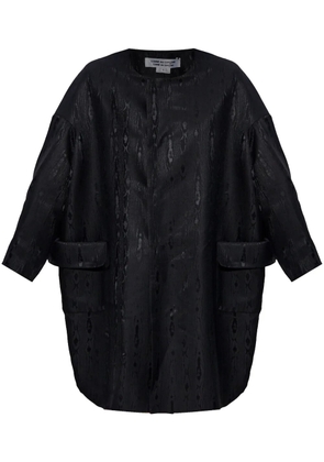 Comme Des Garçons Comme Des Garçons silk-blend coat - Black