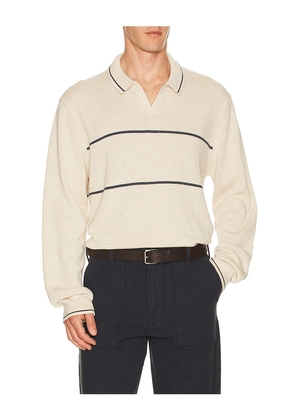 Marine Layer Liam Sweater Polo in Beige. Size S. Also in XL/1X.