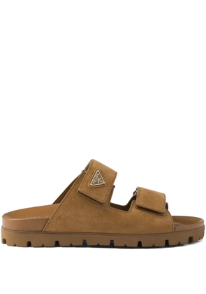 Prada suede sandals - Brown