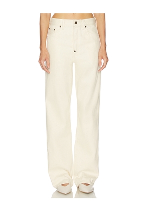 Kenzo Selvedge Undone Denim Pants in White. Size 24. Also in 26, 27, 28.