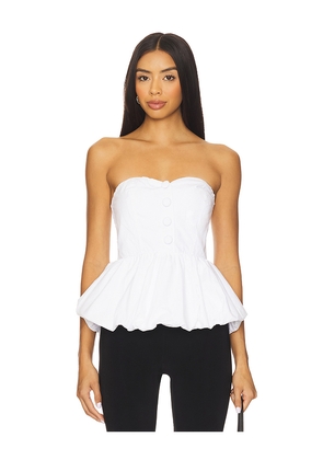 Maude Club Wyatt Top in White. Size L. Also in M, S.