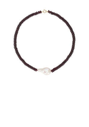 Loren Stewart Scarlet Baroque Necklace in Metallic Gold.