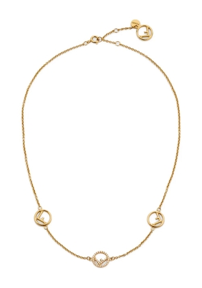 FENDI logo necklace - Metallic