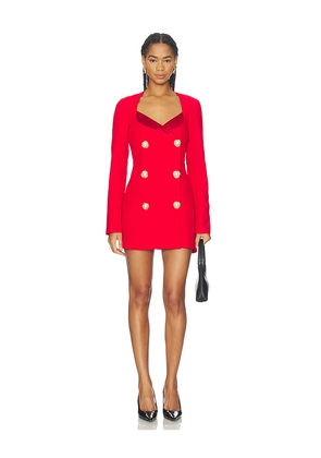 MAJORELLE Alexandra Mini Dress in Red. Size L. Also in M, S, XS, XXS.