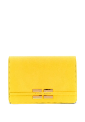 Elisabetta Franchi logo flap satchel - Yellow