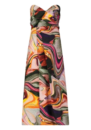 Mara Hoffman Yara abstract-print midi dress - Green