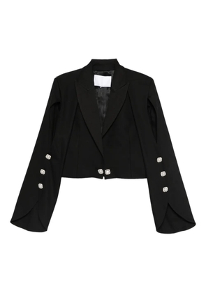 Costarellos peak-lapel cropped blazer - Black