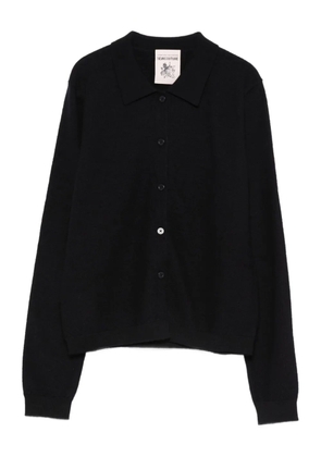 Semicouture collared buttoned cardigan - Blue