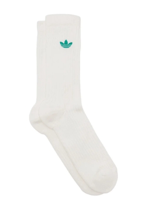 adidas x Sporty & Rich logo-embroidered socks - White
