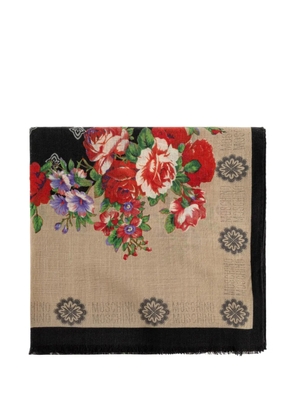 Moschino floral-print scarf - Neutrals