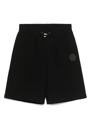 Philipp Plein logo-print track pants - Black