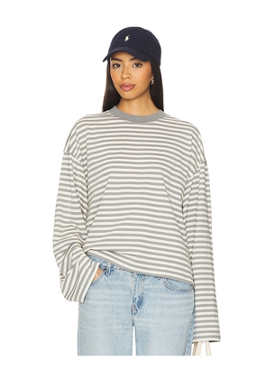 LIONESS Bloom Long Sleeve Top in Grey. Size L. Also in S, XXS, XS, M.