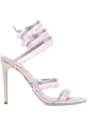 René Caovilla beaded-strap sandals - Pink