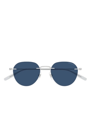 Montblanc round-frame sunglasses - Silver