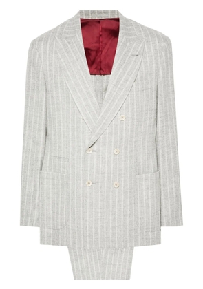 Brunello Cucinelli striped suit - Grey