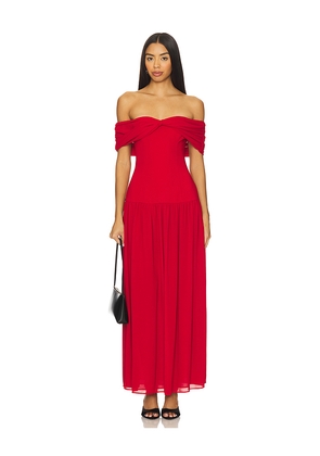 Lovers and Friends Blake Maxi Dress in Red. Size L. Also in M, S, XL, XS, XXS.