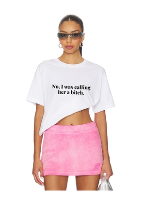 Other Her Cardi B White Tee In White in White. Size L. Also in S, XS, M.