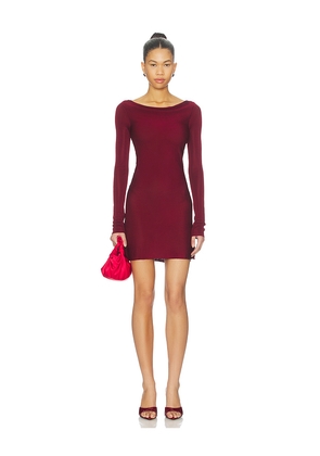 Lovers and Friends Sally Mini Dress in Burgundy. Size L. Also in M, S, XL, XS, XXS.