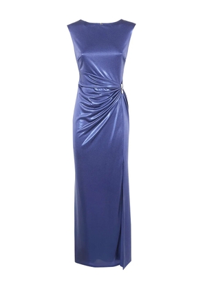 Lauren Ralph Lauren draped embellished dress - Blue