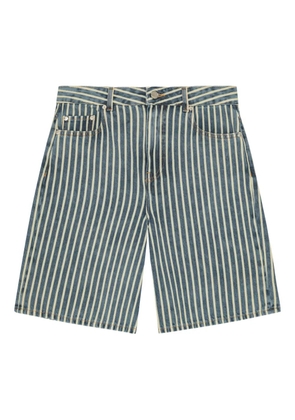 GANNI striped shorts - Blue