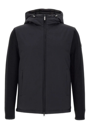Colmar hooded knit-panel jacket - Black